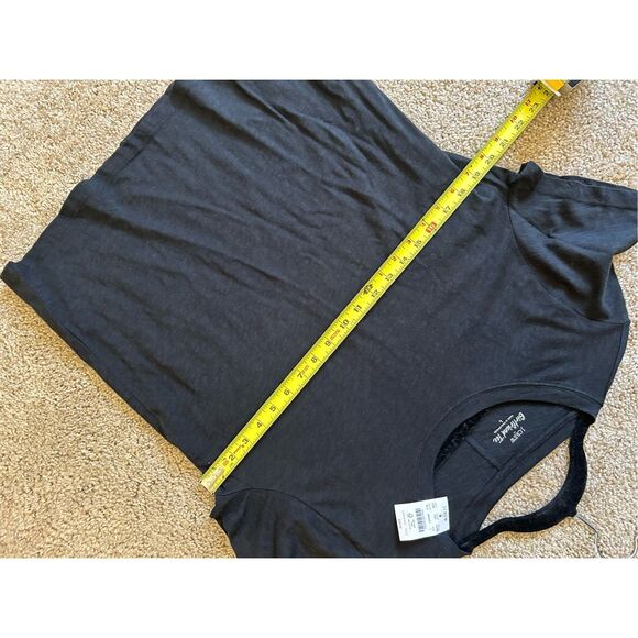 J. Crew NWT Girlfriend Crewneck Tee Black T-Shirt, Sz Large, MSRP $35 - Picture 10 of 10